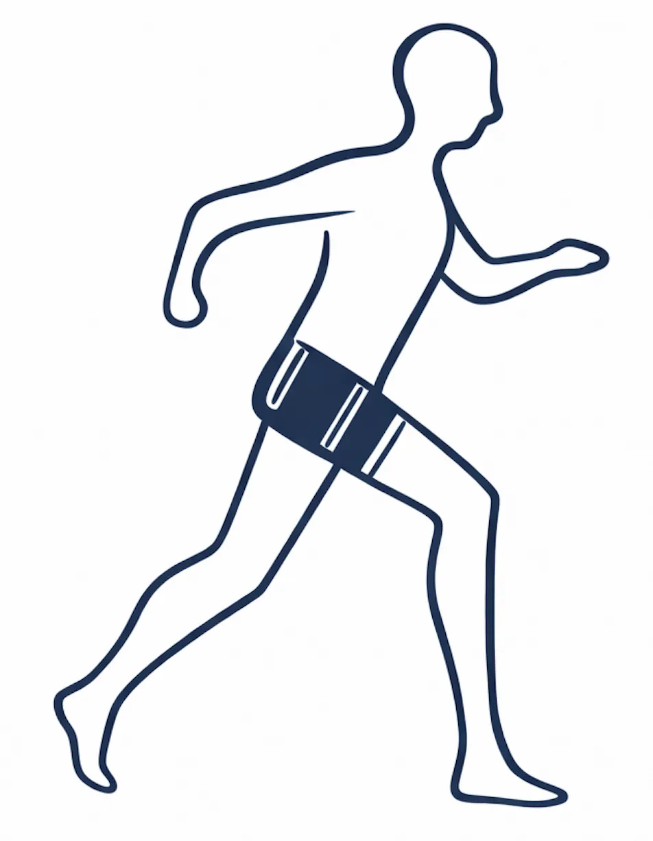 Sports rehabilitation illustration